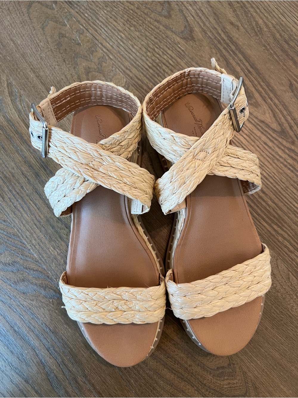 Universal Thread Cream Braided Strap Sandals 10 - Picture 3 of 10